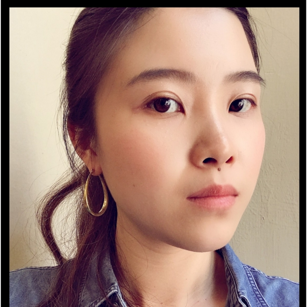 Gold drop earrings drape, New